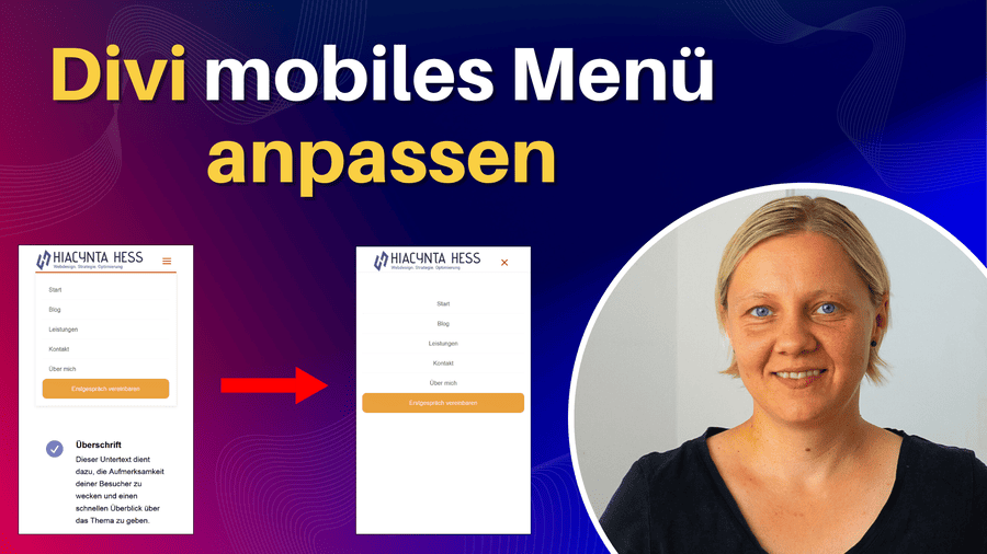 Mobiles Menü auf die volle Breite und Höhe einstellen